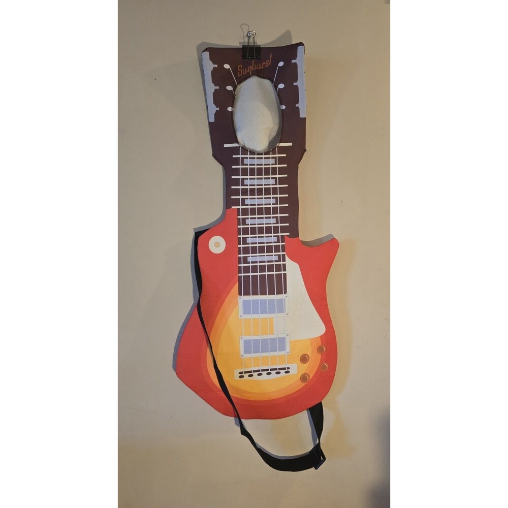Hauntlook Sunburst Guitar Costume Kids Teen One Size Rock Star Halloween
